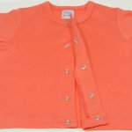 Salmon living coral long-sleeve center-snap tee | liloo