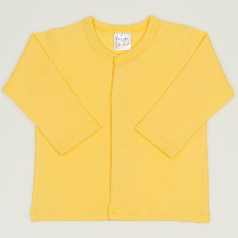 Minion yellow long-sleeve center-snap tee | liloo