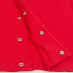 Red tomato long-sleeve center-snap tee | liloo