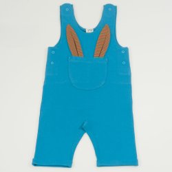 Blue moon organic cotton romper with brace - model with ears