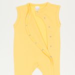 Salopeta fara maneci cu manseta minion yellow uni | liloo