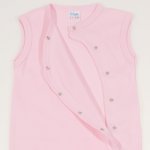 Orchid pink sleeveless sleep & play with footies | liloo