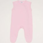 Orchid pink sleeveless sleep & play with footies | liloo