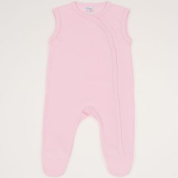 Orchid pink sleeveless sleep & play with footies