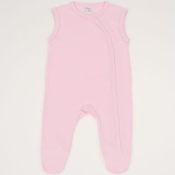 Salopeta fara maneci - pantaloni cu botosei orchid pink uni