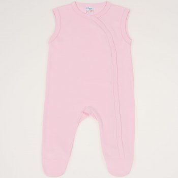 Orchid pink sleeveless sleep & play with footies | liloo