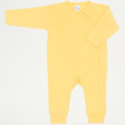 Salopeta maneca lunga si pantaloni cu manseta minion yellow uni