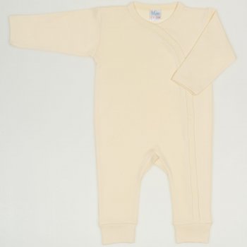 Vanilla custard long-sleeve sleep & play| liloo