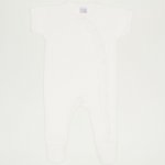 Blanc de blanc short-sleeve sleep & play with footies | liloo