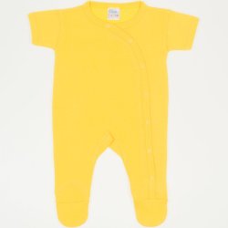 Dandelion yellow short-sleeve sleep & play with footies 