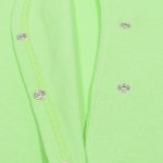 Salopeta maneca scurta si pantaloni cu botosei summer green imprimeu extraterestru | liloo