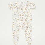 Short-sleeve sleep & play with footies with jungle print | liloo