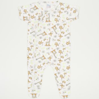 Short-sleeve sleep & play with footies with jungle print | liloo