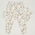 Baby set - hat, pants and gloves - with jungle print | liloo