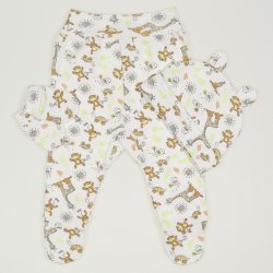 Baby set - hat, pants and gloves - with jungle print