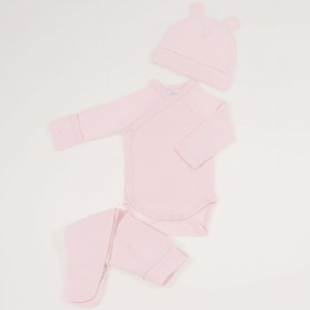 Pink baby set 3 pieces - premium multilayer material model | liloo