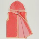 Peach velour vest | liloo