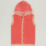 Peach velour vest | liloo