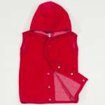 Red velour vest | liloo