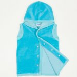 Turquoise velour vest | liloo