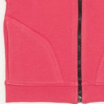 Brick red vest with hood and zipper | liloo