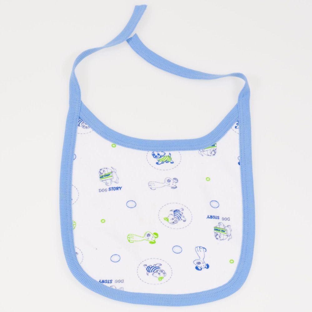 White bib with dog print | liloo