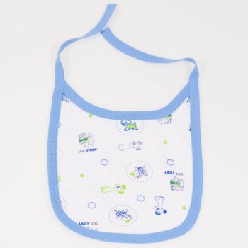 White bib with dog print | liloo