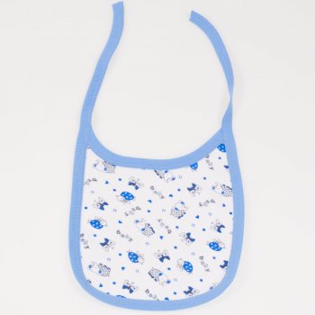 White bib with elephant print | liloo