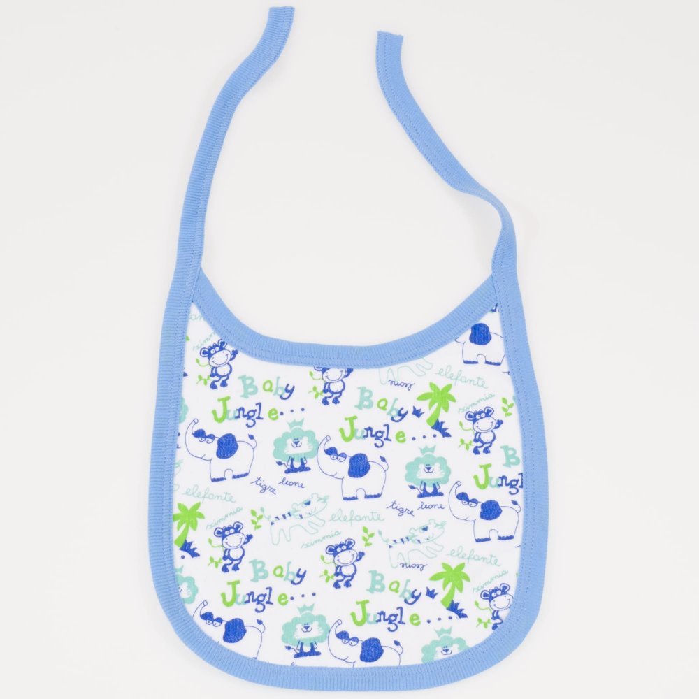 White bib with jungle print | liloo