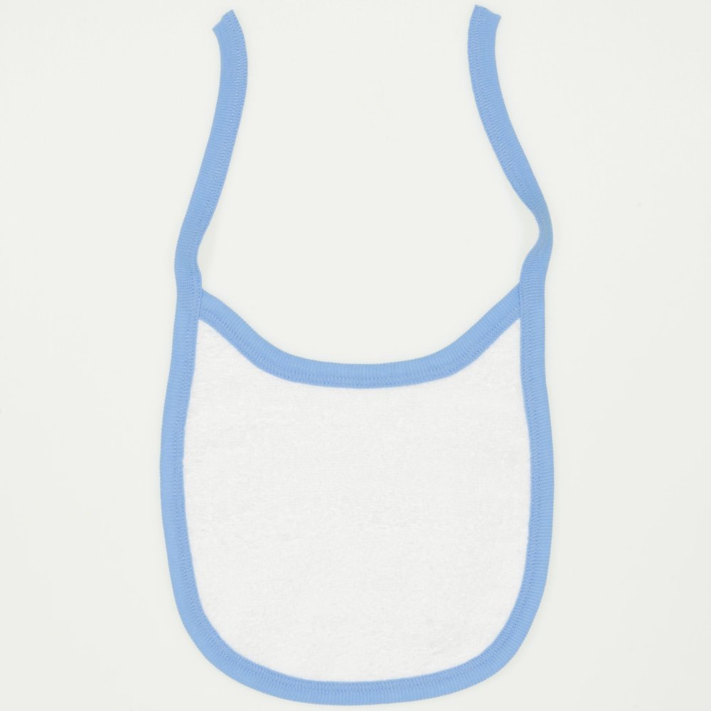 White & azure bib | liloo