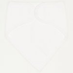 Blanc de blanc triangular bib | liloo