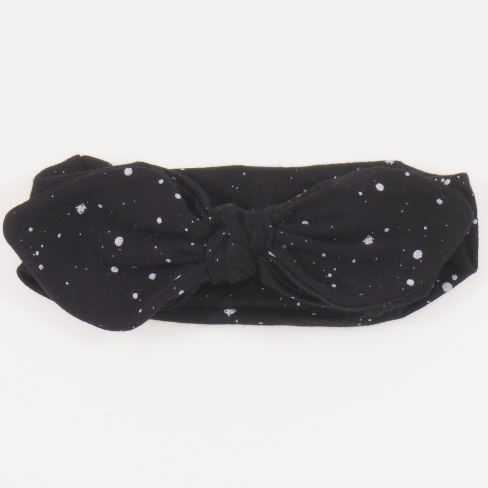 Black headband girl with white splashes print | liloo