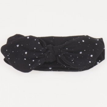 Black headband girl with white splashes print | liloo