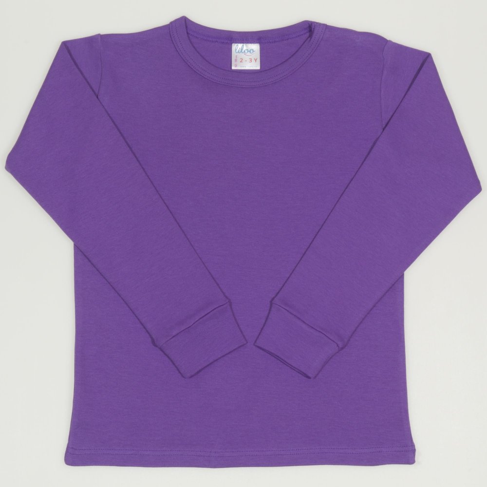 Mauve deep lavender long-sleeve undershirt | liloo