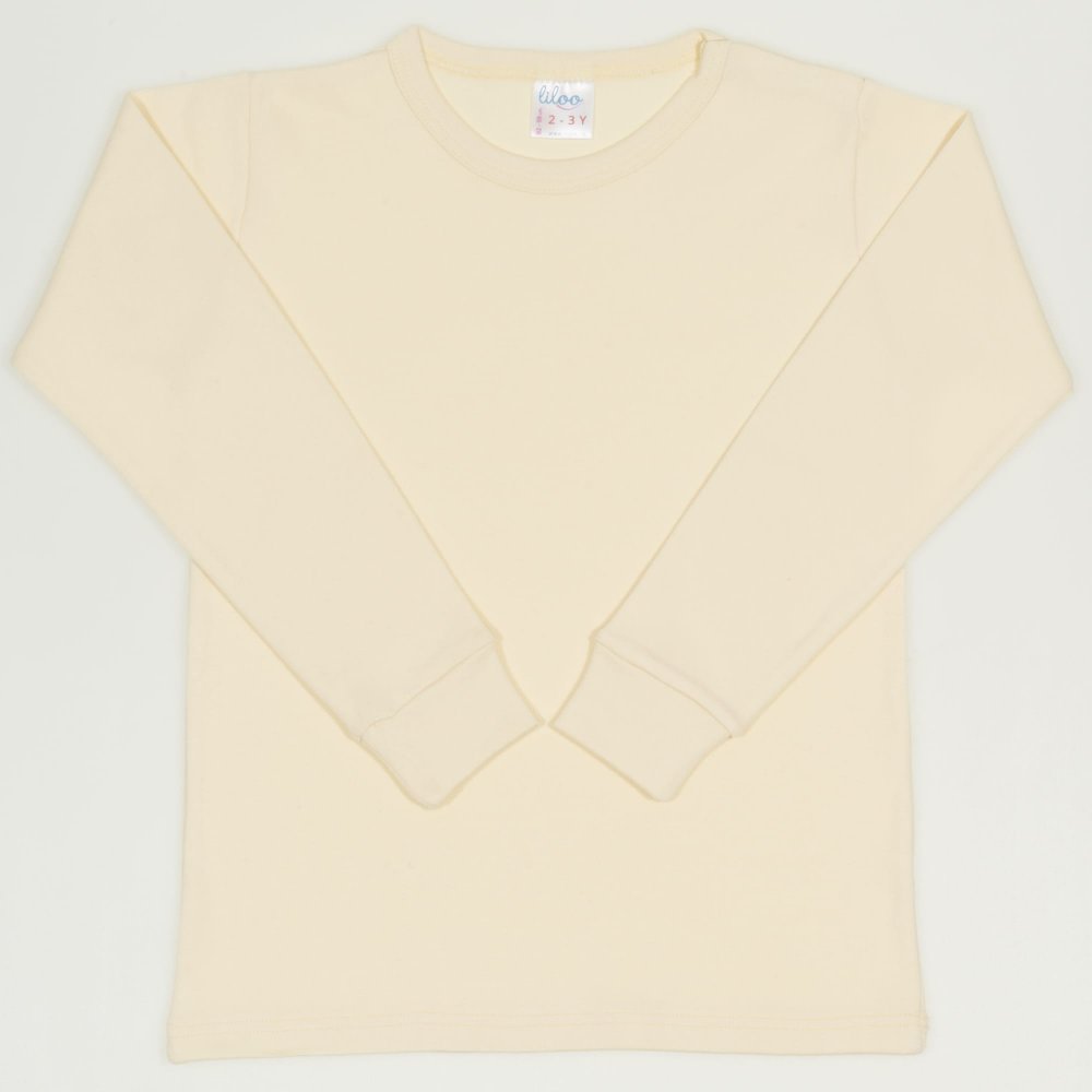 Vanilla custard long-sleeve undershirt | liloo