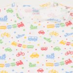 Short-sleeve undershirt with transport toys print | liloo