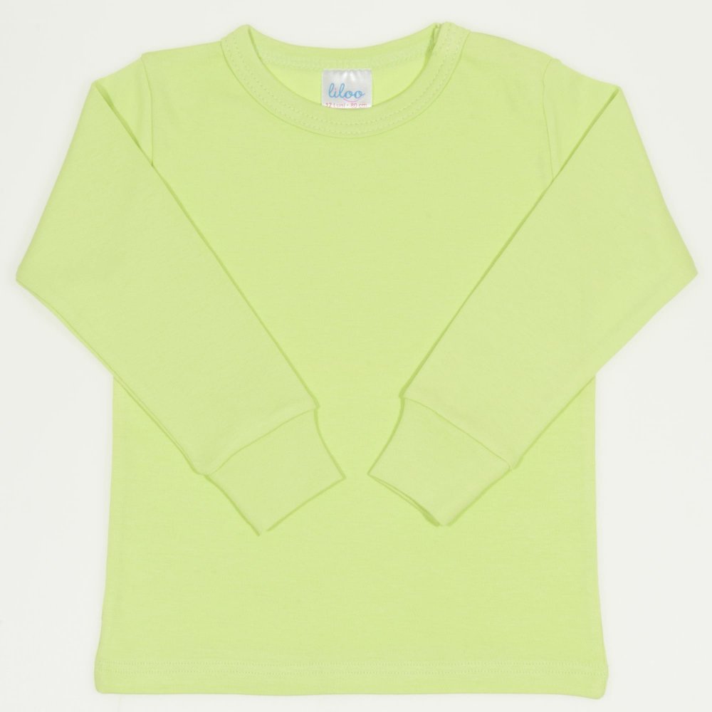 Lime green long-sleeve undershirt | liloo