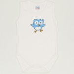 Blanc de blanc sleeveless bodysuit with owl print | liloo