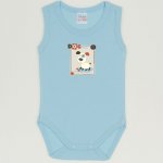 Body maiou bleu petit four imprimeu catelus | liloo