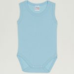 Blue petit four sleeveless bodysuit | liloo 