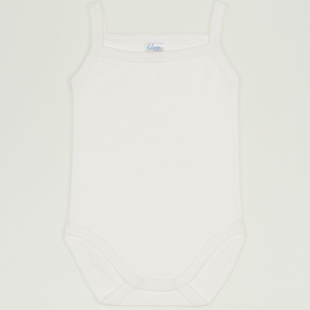 Body maiou bretele blanc de blanc uni | liloo