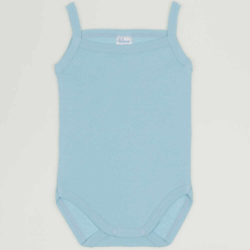 Blue petit four sleeveless bodysuit (camisole type) | liloo