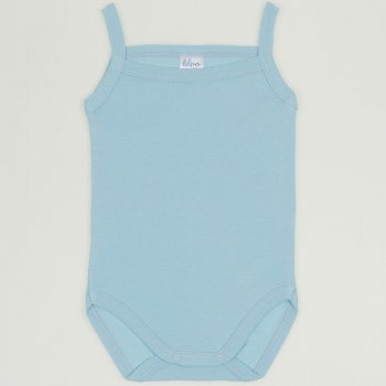 Blue petit four sleeveless bodysuit (camisole type) | liloo