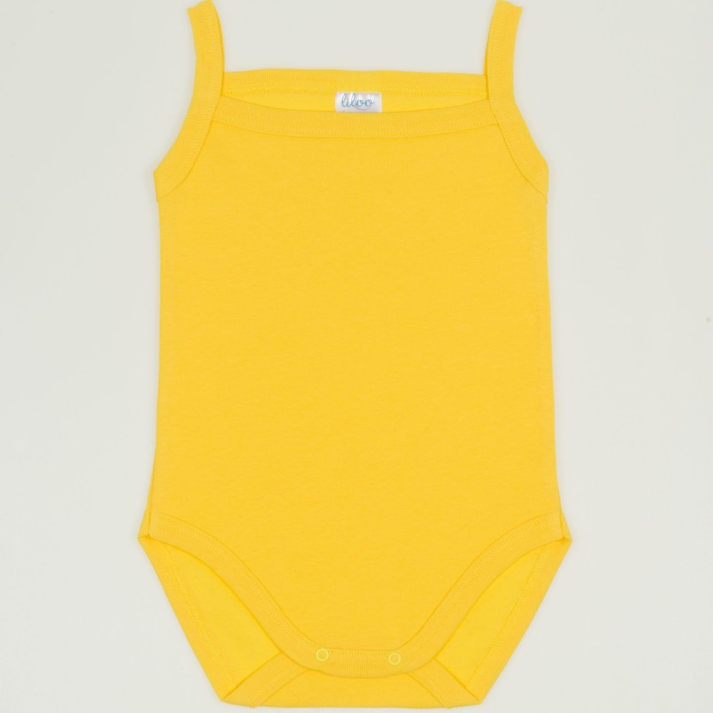 Body maiou bretele galben dandelion uni | liloo