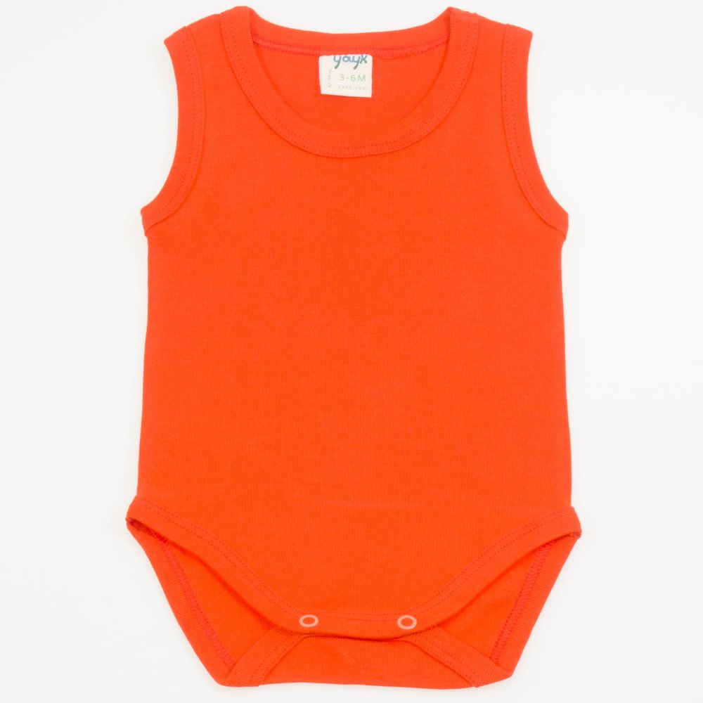 Orange organic cotton tank top| liloo