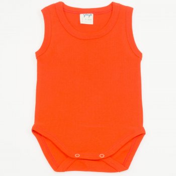 Orange organic cotton tank top