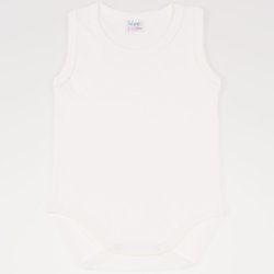 Ecru sleeveless bodysuit - premium multilayer material with model