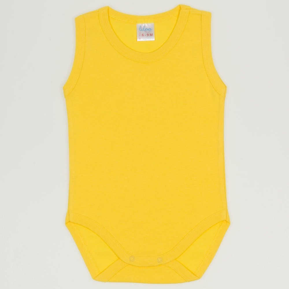 Dandelion yellow sleeveless bodysuit | liloo 