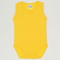 Dandelion yellow sleeveless bodysuit 