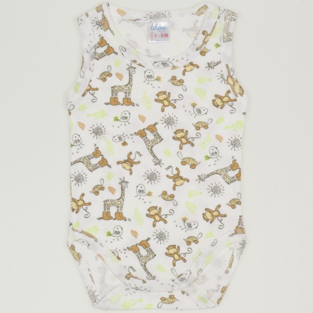 Sleeveless bodysuit  with jungle print | liloo